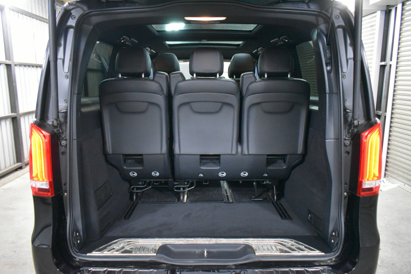 メルセデスベンツ Vクラス V220d ｽﾎﾟｰﾂ ﾛﾝｸﾞ AMGﾗｲﾝ ﾚｰﾀﾞｰP  ﾊﾟﾉﾗﾏｻﾝﾙｰﾌ  ﾌﾞﾙﾒｽﾀｰS ﾋｰﾀｰ黒革 ﾃﾞｨｽﾄﾛ BSM Lｷｰﾌﾟ AMGｴｱﾛ19AW 両側電動ｽﾗｲﾄﾞ 電動Rｹﾞｰﾄ 地ﾃﾞｼﾞ360ｶﾒﾗ 2年保証