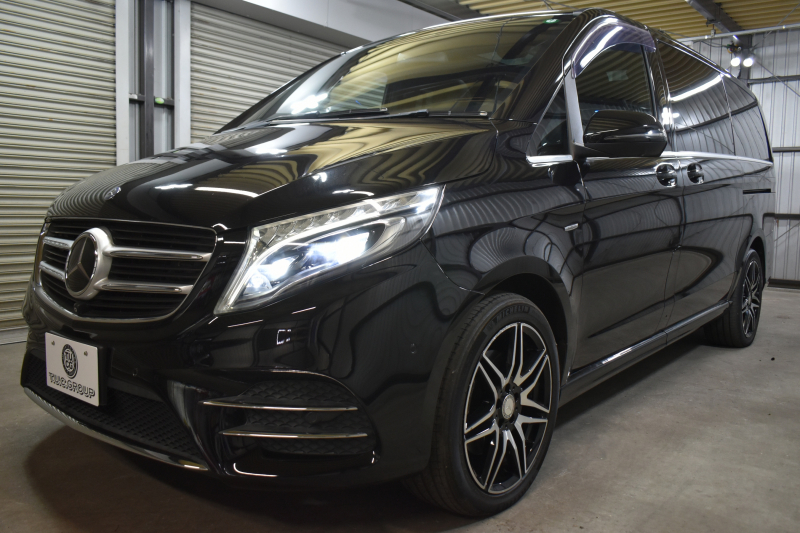 メルセデスベンツ Vクラス V220d ｽﾎﾟｰﾂ ﾛﾝｸﾞ AMGﾗｲﾝ ﾚｰﾀﾞｰP  ﾊﾟﾉﾗﾏｻﾝﾙｰﾌ  ﾌﾞﾙﾒｽﾀｰS ﾋｰﾀｰ黒革 ﾃﾞｨｽﾄﾛ BSM Lｷｰﾌﾟ AMGｴｱﾛ19AW 両側電動ｽﾗｲﾄﾞ 電動Rｹﾞｰﾄ 地ﾃﾞｼﾞ360ｶﾒﾗ 2年保証