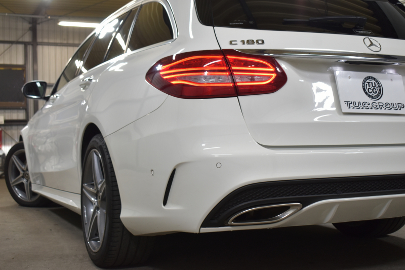 メルセデスベンツ Cクラス C180 ﾜｺﾞﾝ ﾛｰﾚｳｽｴﾃﾞｨｼｮﾝ ﾚｰﾀﾞｰｾｰﾌﾃｨP 特別仕様車 MEｺﾈｸﾄ ﾊﾟﾉﾗﾏｻﾝﾙｰﾌ ﾋｰﾀｰ黒革 ﾃﾞｨｽﾄﾛ BSM Lｷｰﾌﾟ AMGｴｱﾛ18AW ｷｰﾚｽGO PTS 電動ﾘｱｹﾞｰﾄ LEDﾍｯﾄﾞﾗｲﾄ 地ﾃﾞｼﾞﾅﾋﾞ Bｶﾒﾗ 2年保証