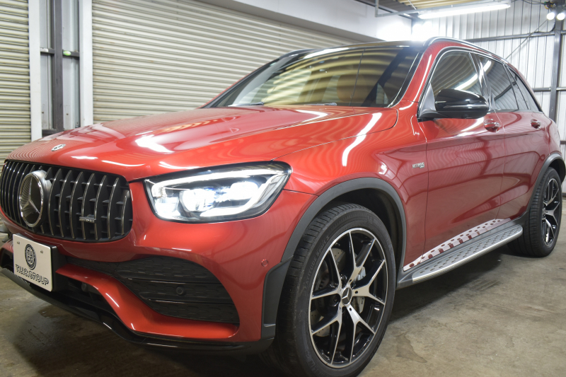 AMG GLC GLC43 4MATIC  ｴｸｽｸﾙｰｼﾌﾞ ﾚｰﾀﾞｰｾｰﾌﾃｨP 後期型 1ｵｰﾅｰ車両 390馬力V6 ﾊﾟﾉﾗﾏｻﾝR MBUXｼｽﾃﾑ ﾋｰﾀｰｸｰﾗｰ革 ﾃﾞｨｽﾄﾛ BSM Lﾁｪﾝｼﾞ AMGｴｱﾛ20AW ｷｰﾚｽGO PTS  HUD  対話式ﾅﾋﾞTV 360ｶﾒ 2年保証