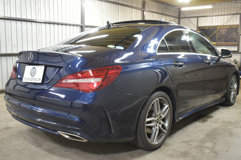 メルセデスベンツ CLAクラス CLA180 ｽﾎﾟｰﾂ AMGﾚｻﾞｰｴｸｽｸﾙｰｼﾌﾞ ﾚｰﾀﾞｰｾｰﾌﾃｨP 後期型  ﾊﾟﾉﾗﾏｻﾝﾙｰﾌ ﾋｰﾀｰ黒革 ﾊｰﾏﾝK ｷｰﾚｽGo ﾃﾞｨｽﾄﾛ Bｽﾎﾟｯﾄ AMGｴｱﾛ18AW LEDﾍｯﾄﾞ PTS 地ﾃﾞｼﾞBｶﾒﾗ 2年保証