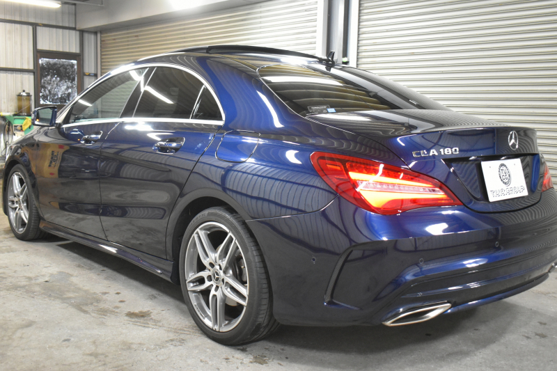 メルセデスベンツ CLAクラス CLA180 ｽﾎﾟｰﾂ AMGﾚｻﾞｰｴｸｽｸﾙｰｼﾌﾞ ﾚｰﾀﾞｰｾｰﾌﾃｨP 後期型  ﾊﾟﾉﾗﾏｻﾝﾙｰﾌ ﾋｰﾀｰ黒革 ﾊｰﾏﾝK ｷｰﾚｽGo ﾃﾞｨｽﾄﾛ Bｽﾎﾟｯﾄ AMGｴｱﾛ18AW LEDﾍｯﾄﾞ PTS 地ﾃﾞｼﾞBｶﾒﾗ 2年保証