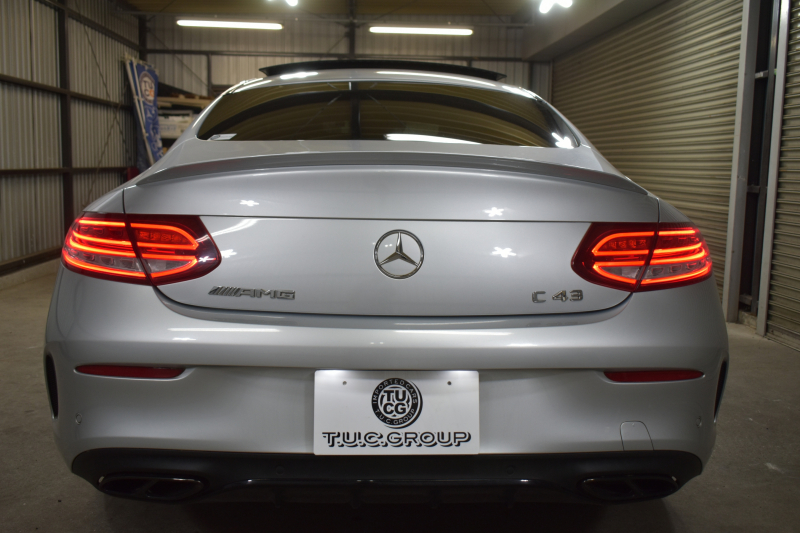 AMG Cクラス C43 4MATIC ｸｰﾍﾟ ﾚｰﾀﾞｰｾｰﾌﾃｨP ﾊﾟﾉﾗﾏｻﾝﾙｰﾌ 革 ﾌﾞﾙﾒｽﾀｰｻｳﾝﾄﾞﾌｯﾄﾄﾗﾝｸ ｴｱﾊﾞﾗﾝｽP HUD AMGｴｱﾛ19AW ﾃﾞｨｽﾄﾛﾆｯｸ ﾌﾞﾗｲﾝﾄﾞｽﾎﾟｯﾄ ﾚｰﾝｷｰﾌﾟ ﾅﾋﾞTV ﾊﾞｯｸｶﾒﾗ ｷｰﾚｽｺﾞｰ 2年保証