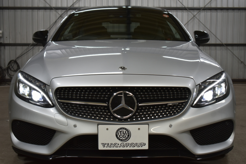 AMG Cクラス C43 4MATIC ｸｰﾍﾟ ﾚｰﾀﾞｰｾｰﾌﾃｨP ﾊﾟﾉﾗﾏｻﾝﾙｰﾌ 革 ﾌﾞﾙﾒｽﾀｰｻｳﾝﾄﾞﾌｯﾄﾄﾗﾝｸ ｴｱﾊﾞﾗﾝｽP HUD AMGｴｱﾛ19AW ﾃﾞｨｽﾄﾛﾆｯｸ ﾌﾞﾗｲﾝﾄﾞｽﾎﾟｯﾄ ﾚｰﾝｷｰﾌﾟ ﾅﾋﾞTV ﾊﾞｯｸｶﾒﾗ ｷｰﾚｽｺﾞｰ 2年保証