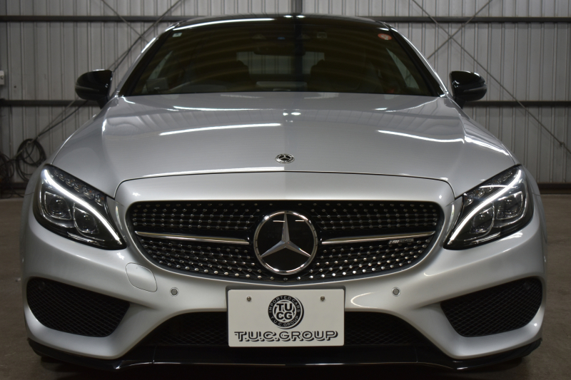 AMG Cクラス C43 4MATIC ｸｰﾍﾟ ﾚｰﾀﾞｰｾｰﾌﾃｨP ﾊﾟﾉﾗﾏｻﾝﾙｰﾌ 革 ﾌﾞﾙﾒｽﾀｰｻｳﾝﾄﾞﾌｯﾄﾄﾗﾝｸ ｴｱﾊﾞﾗﾝｽP HUD AMGｴｱﾛ19AW ﾃﾞｨｽﾄﾛﾆｯｸ ﾌﾞﾗｲﾝﾄﾞｽﾎﾟｯﾄ ﾚｰﾝｷｰﾌﾟ ﾅﾋﾞTV ﾊﾞｯｸｶﾒﾗ ｷｰﾚｽｺﾞｰ 2年保証