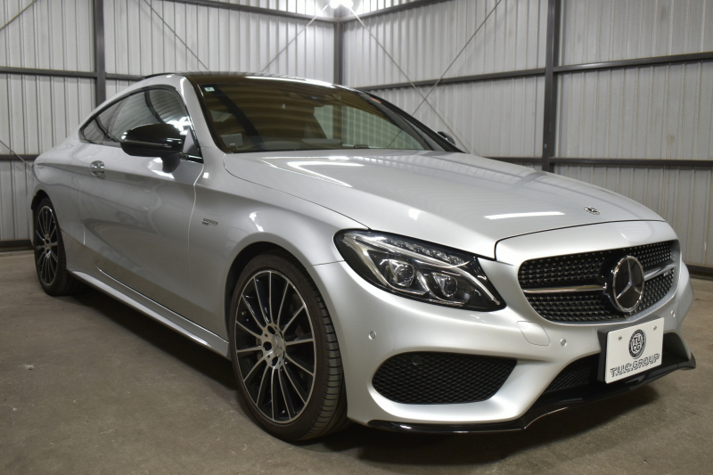AMG Cクラス C43 4MATIC ｸｰﾍﾟ ﾚｰﾀﾞｰｾｰﾌﾃｨP ﾊﾟﾉﾗﾏｻﾝﾙｰﾌ 革 ﾌﾞﾙﾒｽﾀｰｻｳﾝﾄﾞﾌｯﾄﾄﾗﾝｸ ｴｱﾊﾞﾗﾝｽP HUD AMGｴｱﾛ19AW ﾃﾞｨｽﾄﾛﾆｯｸ ﾌﾞﾗｲﾝﾄﾞｽﾎﾟｯﾄ ﾚｰﾝｷｰﾌﾟ ﾅﾋﾞTV ﾊﾞｯｸｶﾒﾗ ｷｰﾚｽｺﾞｰ 2年保証