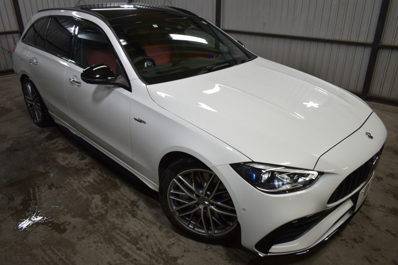 AMG Cクラス C43ﾜｺﾞﾝ 4M BSG搭載ﾓﾃﾞﾙ 1ｵｰﾅｰ ﾊﾟﾉﾗﾏｻﾝﾙｰﾌ ﾘｱｱｸｽﾙｽﾃｱﾘﾝｸﾞ 革 MBUXARﾅﾋﾞTV ﾌﾞﾙﾒS HUD AMGｴｱﾛ19AW ﾃﾞｨｽﾄﾛﾆｯｸ ﾜｲﾔﾚｽﾁｬｰｼﾞ 360ｶﾒﾗ ｵｰﾄﾃｰﾙｹﾞｰﾄ 2年保証