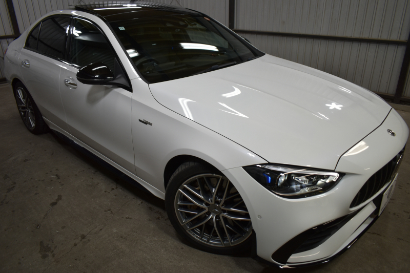 AMG Cクラス C43 4M BSG搭載ﾓﾃﾞﾙ  ﾊﾟﾉﾗﾏｻﾝﾙｰﾌ ﾘｱｱｸｽﾙｽﾃｱﾘﾝｸﾞ 革 MBUXARﾅﾋﾞTV ﾌﾞﾙﾒS HUD AMGｴｱﾛ19AW ﾃﾞｨｽﾄﾛﾆｯｸ ﾜｲﾔﾚｽﾁｬｰｼﾞ 360ｶﾒﾗ ｵｰﾄﾃｰﾙｹﾞｰﾄ 2年保証
