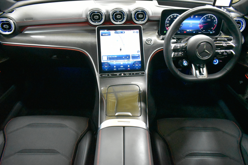AMG Cクラス C43 4M BSG搭載ﾓﾃﾞﾙ  ﾊﾟﾉﾗﾏｻﾝﾙｰﾌ ﾘｱｱｸｽﾙｽﾃｱﾘﾝｸﾞ 革 MBUXARﾅﾋﾞTV ﾌﾞﾙﾒS HUD AMGｴｱﾛ19AW ﾃﾞｨｽﾄﾛﾆｯｸ ﾜｲﾔﾚｽﾁｬｰｼﾞ 360ｶﾒﾗ ｵｰﾄﾃｰﾙｹﾞｰﾄ 2年保証