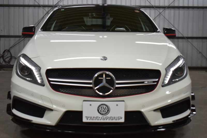 AMG Aクラス A45AMG 4ﾏﾁｯｸ ｴﾃﾞｨｼｮﾝ1 400台限定 ｾｰﾌﾃｨP 360馬力 ﾋｰﾀｰ黒革 AMGﾊﾟﾌｫｰﾏﾝｽｼｰﾄ&ｽﾃｱﾘﾝｸﾞﾃﾞｨｽﾄﾛ 専用ｴｱﾛ 専用ｲﾝﾃﾘｱ AMG19AW 赤ｷｬﾘﾊﾟｰ ﾌﾞﾗｲﾝﾄﾞｽﾎﾟｯﾄ CPA+ 地デジHDDﾅﾋﾞBｶﾒﾗ 2年保証
