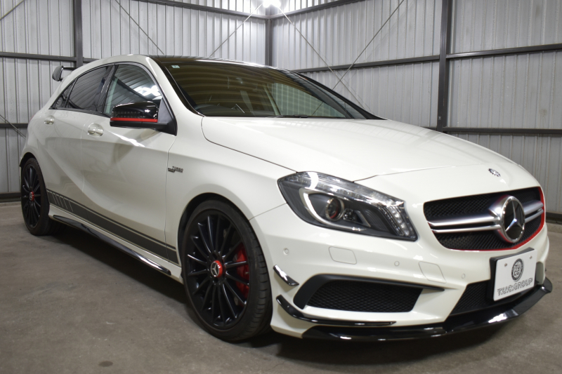 AMG Aクラス A45AMG 4ﾏﾁｯｸ ｴﾃﾞｨｼｮﾝ1 400台限定 ｾｰﾌﾃｨP 360馬力 ﾋｰﾀｰ黒革 AMGﾊﾟﾌｫｰﾏﾝｽｼｰﾄ&ｽﾃｱﾘﾝｸﾞﾃﾞｨｽﾄﾛ 専用ｴｱﾛ 専用ｲﾝﾃﾘｱ AMG19AW 赤ｷｬﾘﾊﾟｰ ﾌﾞﾗｲﾝﾄﾞｽﾎﾟｯﾄ CPA+ 地デジHDDﾅﾋﾞBｶﾒﾗ 2年保証