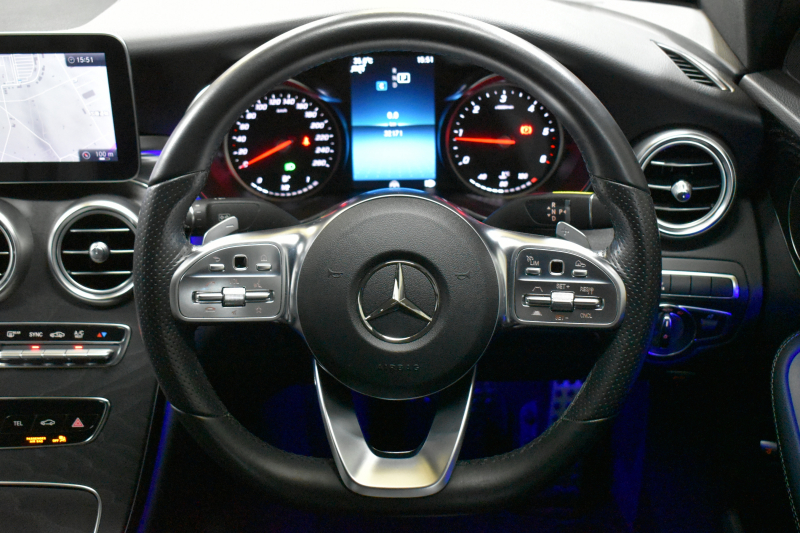 メルセデスベンツ Cクラス C220d AVG AMGﾗｲﾝ ﾚｰﾀﾞｰｾｰﾌﾃｨP 後期型  燃費18.9km  ﾋｰﾀｰ黒革 ﾃﾞｨｽﾄﾛ BSM Lﾁｪﾝｼﾞ 誤発進 AMGｴｱﾛ18AW  ｷｰﾚｽGO ﾊﾟｰｸﾄﾛ LEDﾍｯﾄﾞﾗｲﾄ ﾏﾙﾁｱﾝﾋﾞｴﾝﾄ 地ﾃﾞｼﾞﾅﾋﾞBｶﾒﾗ 2年保証