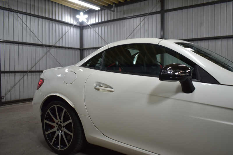AMG SLC SLC43 ﾚｰﾀﾞｰｾｰﾌﾃｨP 367馬力 9速AT ﾏｼﾞｯｸｽｶｲﾙｰﾌ ﾋｰﾀｰ黒革 ｷｰﾚｽGO PTS AMGｴｱﾛ18AW ﾃﾞｨｽﾄﾛ Bｽﾎﾟｯﾄ LEDﾍｯﾄﾞﾗｲﾄ harman/kardon 地ﾃﾞｼﾞHDDﾅﾋﾞ Bｶﾒﾗ 2年保証