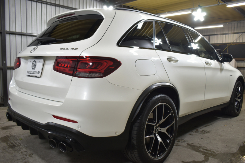 AMG GLC GLC43 4MATIC  ｴｸｽｸﾙｰｼﾌﾞ ﾚｰﾀﾞｰｾｰﾌﾃｨP 後期型  390馬力V6 ﾊﾟﾉﾗﾏｻﾝﾙｰﾌ MBUXｼｽﾃﾑ ﾋｰﾀｰ赤黒革 ﾃﾞｨｽﾄﾛ BSM Lﾁｪﾝｼﾞ AMGｴｱﾛ20AW ｷｰﾚｽGO PTS  HUD  対話式ﾅﾋﾞTV 360ｶﾒ 2年保証