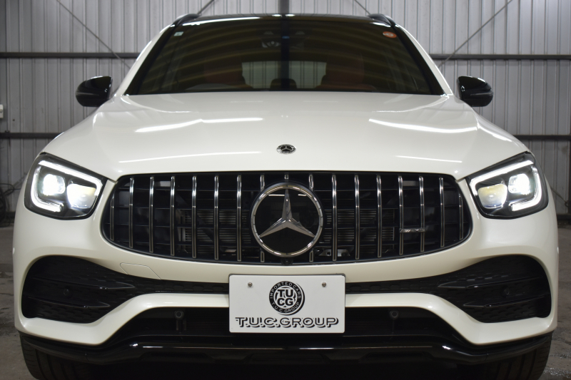AMG GLC GLC43 4MATIC  ｴｸｽｸﾙｰｼﾌﾞ ﾚｰﾀﾞｰｾｰﾌﾃｨP 後期型  390馬力V6 ﾊﾟﾉﾗﾏｻﾝﾙｰﾌ MBUXｼｽﾃﾑ ﾋｰﾀｰ赤黒革 ﾃﾞｨｽﾄﾛ BSM Lﾁｪﾝｼﾞ AMGｴｱﾛ20AW ｷｰﾚｽGO PTS  HUD  対話式ﾅﾋﾞTV 360ｶﾒ 2年保証