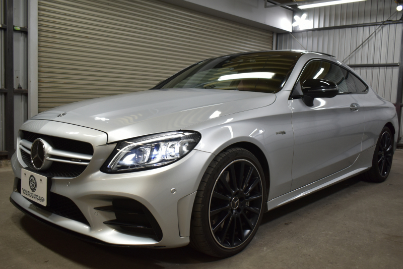AMG Cクラス C43 4M ｸｰﾍﾟ ﾚｰﾀﾞｰSP 後期型 390馬力 MEｺﾈｸﾄ ﾊﾟﾉﾗﾏｻﾝﾙｰﾌ ﾋｰﾀｰ赤本革 ﾃﾞｨｽﾄﾛ BSM Lﾁｪﾝｼﾞ AMGｴｱﾛ19AW PTS ﾌｯﾄﾄﾗﾝｸ HUD ﾌﾞﾙﾒｽﾀｰ 液晶ﾒｰﾀｰ 地ﾃﾞｼﾞBｶﾒ 2年保証