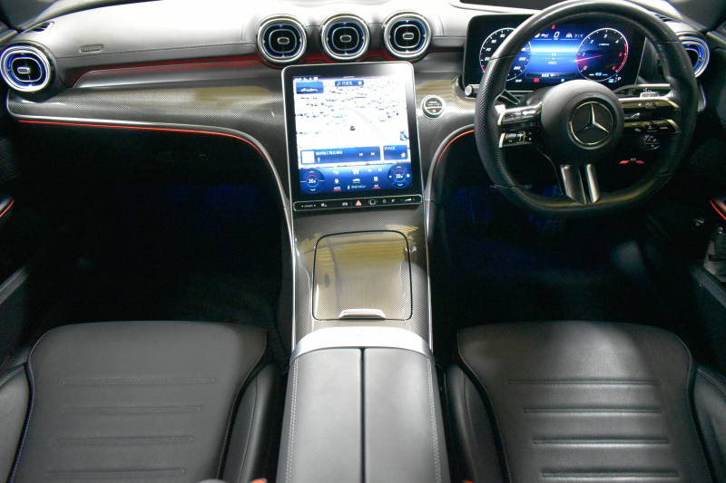 メルセデスベンツ Cクラス C220d AVG AMGﾗｲﾝ ﾚｻﾞｰｴｸｽｸﾙｰｼﾌﾞ ﾍﾞｰｼｯｸP ﾚｰﾀﾞｰｾｰﾌﾃｨP  ISG搭載 1ｵｰﾅｰ ﾘｱｱｸｽﾙｽﾃｱ ﾋｰﾀｰ黒革 ACC BSM Lﾁｪﾝｼﾞ AMGｴｱﾛ18AW 電動ｹﾞｰﾄ ﾍｯﾄﾞｱｯﾌﾟD ｷｰGO MBUXﾅﾋﾞ360ｶﾒﾗ 2年保証