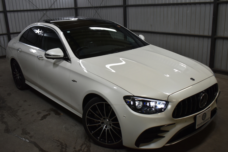 AMG Eクラス E53 4ﾏﾁｯｸ+ ｴｸｽｸﾙｰｼﾌﾞ ﾚｰﾀﾞｰｾｰﾌﾃｨP 後期型 3.0ﾘｯﾀｰ/435馬力 4WD ﾊﾟﾉﾗﾏｻﾝﾙｰﾌ ﾋｰﾀｰｸｰﾗｰ黒革 ﾃﾞｨｽﾄﾛ BSM Lﾁｪﾝｼﾞ AMGｴｱﾛ20AW ｷｰﾚｽGO PTS ﾌﾞﾙﾒｽﾀｰ HUD 電動ﾄﾗﾝｸ LEDﾍｯﾄﾞﾗｲﾄ 地ﾃﾞｼﾞﾅﾋﾞ 360ｶﾒﾗ 2年保証