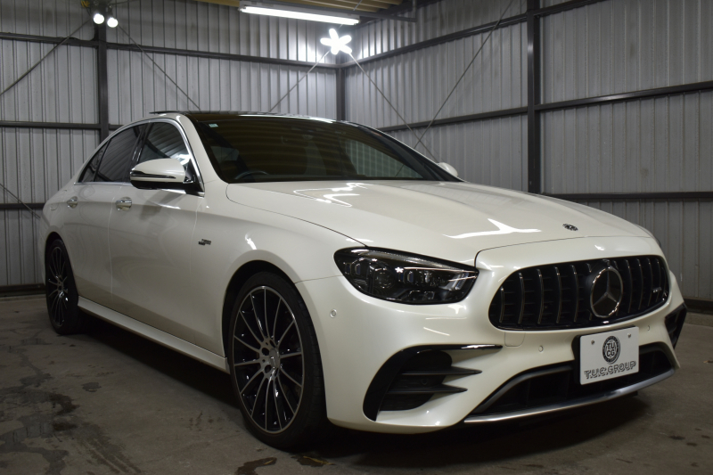 AMG Eクラス E53 4ﾏﾁｯｸ+ ｴｸｽｸﾙｰｼﾌﾞ ﾚｰﾀﾞｰｾｰﾌﾃｨP 後期型 3.0ﾘｯﾀｰ/435馬力 4WD ﾊﾟﾉﾗﾏｻﾝﾙｰﾌ ﾋｰﾀｰｸｰﾗｰ黒革 ﾃﾞｨｽﾄﾛ BSM Lﾁｪﾝｼﾞ AMGｴｱﾛ20AW ｷｰﾚｽGO PTS ﾌﾞﾙﾒｽﾀｰ HUD 電動ﾄﾗﾝｸ LEDﾍｯﾄﾞﾗｲﾄ 地ﾃﾞｼﾞﾅﾋﾞ 360ｶﾒﾗ 2年保証