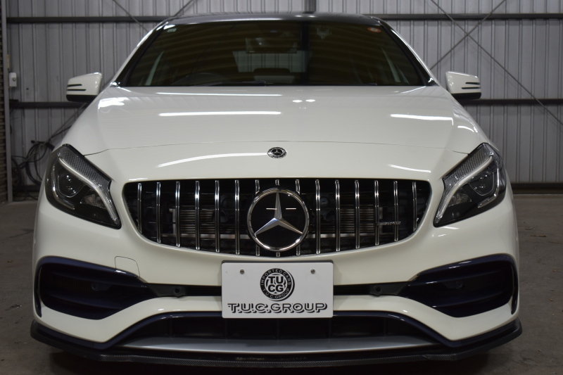 AMG Aクラス A45 4ﾏﾁｯｸ ﾚｰﾀﾞｰSP 後期型 381馬力 4WD AMG7速DCT ﾊﾟﾉﾗﾏｻﾝﾙｰﾌ ﾋｰﾀｰ黒革 ﾃﾞｨｽﾄﾛ Bｽﾎﾟｯﾄ Lｷｰﾌﾟ AMGｴｱﾛ18AW ｷｰﾚｽGO ﾊﾟｰｸﾄﾛ 8ｲﾝﾁﾓﾆﾀｰ 地ﾃﾞｼﾞHDDBﾅﾋﾞBｶﾒﾗ 2年保証