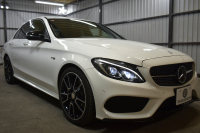 AMG Cクラス C43 4M EXC ﾚｰﾀﾞｰP  左H 1ｵｰﾅｰ 3.0LV6ﾀｰﾎﾞ367馬力 ﾋｰﾀｰ赤革 ﾃﾞｨｽﾄﾛ ﾌﾞﾗｲﾝﾄﾞｽﾎﾟｯﾄ Lｷｰﾌﾟ AMGｴｱﾛ19AW ｷｰGO ﾌﾞﾙﾒｽﾀｰS ﾌｯﾄﾄﾗﾝｸ 地ﾃﾞｼﾞBｶﾒﾗ PTS 2年保証