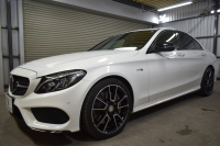 AMG Cクラス C43 4M EXC ﾚｰﾀﾞｰP  左H 1ｵｰﾅｰ 3.0LV6ﾀｰﾎﾞ367馬力 ﾋｰﾀｰ赤革 ﾃﾞｨｽﾄﾛ ﾌﾞﾗｲﾝﾄﾞｽﾎﾟｯﾄ Lｷｰﾌﾟ AMGｴｱﾛ19AW ｷｰGO ﾌﾞﾙﾒｽﾀｰS ﾌｯﾄﾄﾗﾝｸ 地ﾃﾞｼﾞBｶﾒﾗ PTS 2年保証