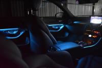 メルセデスベンツ Cクラス C220dAVG AMGﾗｲﾝ ﾍﾞｰｼｯｸP ﾚｰﾀﾞｰｾｰﾌﾃｨP 2.2ﾘｯﾀｰ/ﾃﾞｨｰｾﾞﾙ 170馬力 燃費20.3㎞ 9速  ﾋｰﾀｰ黒革 ﾃﾞｨｽﾄﾛ BSM Lｷｰﾌﾟ AMGｴｱﾛ18AW ｷｰﾚｽGo ﾊﾟｰｸﾄﾛ LEDﾍｯﾄﾞﾗｲﾄ 地ﾃﾞｼﾞﾅﾋﾞ Bｶﾒﾗ 2年保証