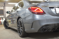 AMG Cクラス C43 4ﾏﾁｯｸ  ﾚｰﾀﾞｰｾｰﾌﾃｨP 後期型 3.0V6ﾀｰﾎﾞ 390馬力 ﾊﾟﾉﾗﾏｻﾝﾙｰﾌ ﾋｰﾀｰ黒本革 ﾃﾞｨｽﾄﾛ BSM Lﾁｪﾝｼﾞ AMGｴｱﾛ ｷｰGO ﾊﾟｰｸﾄﾛ ﾌｯﾄﾄﾗﾝｸ HUD ﾌﾞﾙﾒｽﾀｰS 液晶ﾒｰﾀｰ LEDﾍｯﾄﾞﾗｲﾄ 地ﾃﾞｼﾞﾅﾋﾞ Bｶﾒﾗ 2年保証