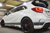 AMG Aクラス A45AMG 4ﾏﾁｯｸ ｴﾃﾞｨｼｮﾝ1 400台限定 ｾｰﾌﾃｨP 360馬力 ﾋｰﾀｰ黒革 AMGﾊﾟﾌｫｰﾏﾝｽｼｰﾄ&ｽﾃｱﾘﾝｸﾞﾃﾞｨｽﾄﾛ 専用ｴｱﾛ 専用ｲﾝﾃﾘｱ AMG19AW 赤ｷｬﾘﾊﾟｰ ﾌﾞﾗｲﾝﾄﾞｽﾎﾟｯﾄ CPA+ 地デジHDDﾅﾋﾞBｶﾒﾗ 2年保証