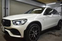AMG GLC GLC43 4MATIC  ｴｸｽｸﾙｰｼﾌﾞ ﾚｰﾀﾞｰｾｰﾌﾃｨP 後期型  390馬力V6 ﾊﾟﾉﾗﾏｻﾝﾙｰﾌ MBUXｼｽﾃﾑ ﾋｰﾀｰ赤黒革 ﾃﾞｨｽﾄﾛ BSM Lﾁｪﾝｼﾞ AMGｴｱﾛ20AW ｷｰﾚｽGO PTS  HUD  対話式ﾅﾋﾞTV 360ｶﾒ 2年保証